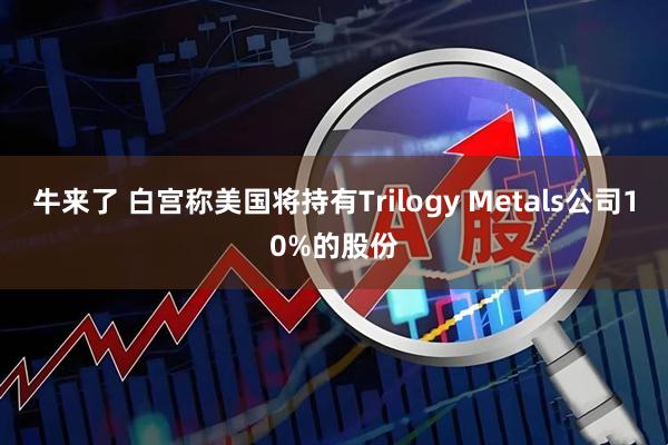 牛来了 白宫称美国将持有Trilogy Metals公司10%的股份