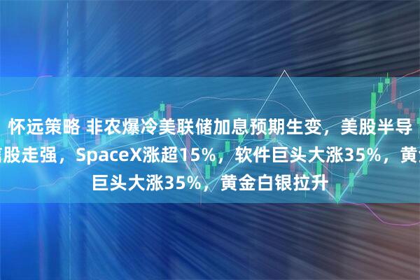 怀远策略 非农爆冷美联储加息预期生变，美股半导体、光通信股走强，SpaceX涨超15%，软件巨头大涨35%，黄金白银拉升